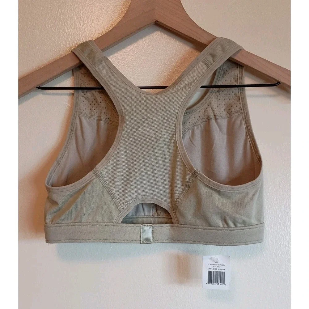NWT Patagonia Capilene Spotter Sports Bra M Taupe Racerback Activewear